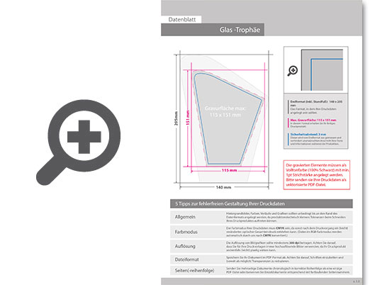 Product Bild glas-troph__e_harfe_gro____14_0_x_20_5_cm_mit_einseitiger_lasergravur